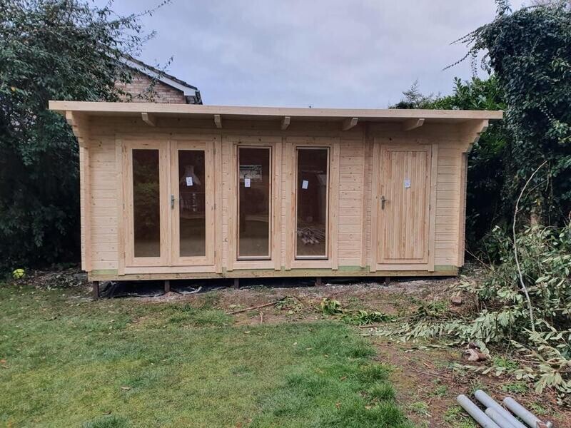Berrends Log Cabin | 44mm or 68mm Logs | 6.0 x 4.0m Garden Building | Bespoke Range | MULTI ROOM