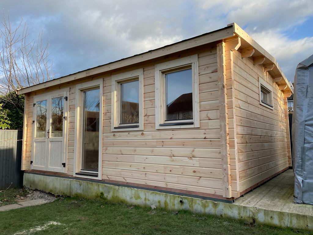 Evans Log Cabin | 68mm Logs | 6.0 x 5.0m | Bespoke Range