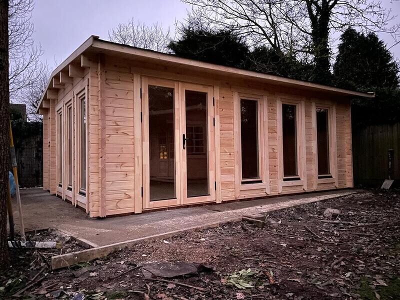 Fleetwood Log Cabin |  68mm Logs | 5.0 x 5.0m