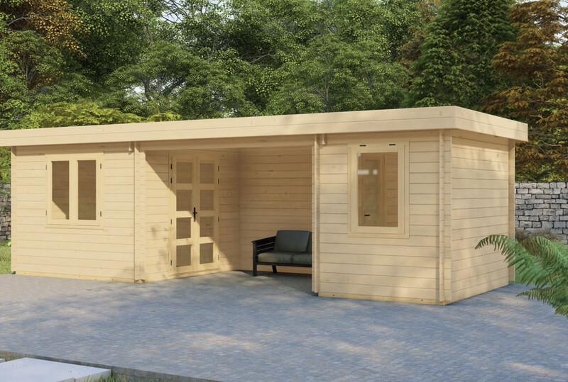 Jenny Log Cabin | 28mm or 44mm Logs | 8.0 x 3.0m | Standard Range