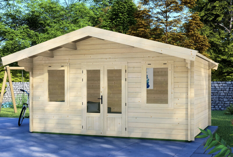 Jubilee 2 Log Cabin | 28mm or 44mm Logs | 5.0 x 3.2m | Standard Range