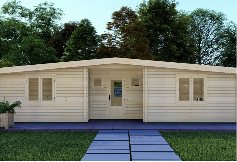 Retreat 2 Log Cabin | 44 or 68mm | 10.5 x 5.95m | Standard Range