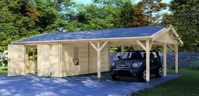 Garage 9 Log Cabin | 44mm | 9.5 x 5.95m | Standard Range