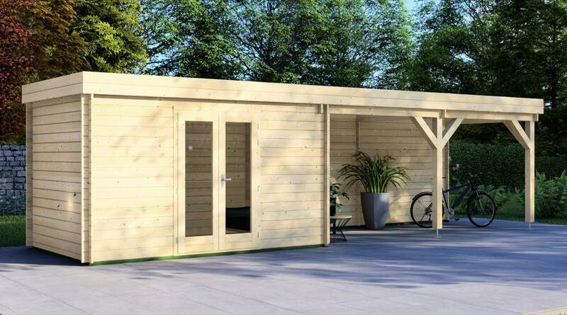 Arnold Log Cabin | 28mm Logs | 4.0 x 2.5m +can 5.0 x 2.5m | Standard Range