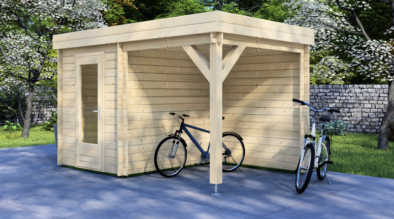Brooks Log Cabin | 28mm Logs | 2.0 x 2.5m +can 2.0 x 2.5m | Standard Range