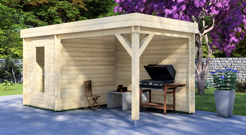 Howard Log Cabin | 28mm Logs | 2.0 x 2.5m +can 2.95 x 2.5m | Standard Range