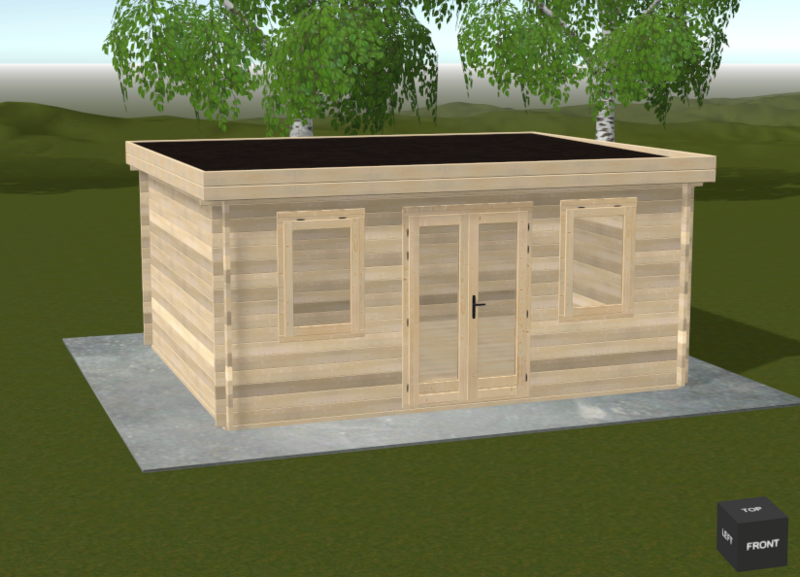 Tetbury | 5.0 x 4.0m | 44mm or 68mm Logs | Bespoke Range