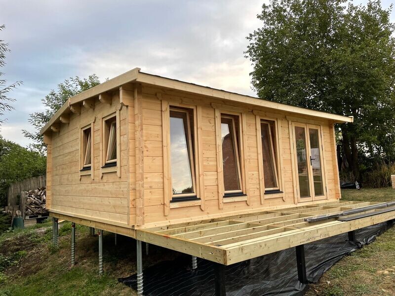 Sunny Log Cabin | 68mm Logs | 6.0 x 5.0m | Bespoke Range