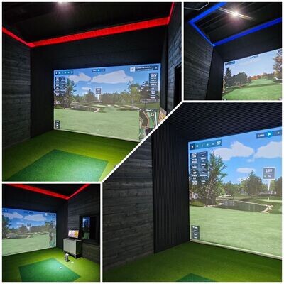 The Mulligan Log Cabin | 5.0 x 3.8m (Internal) - Golf Simulator Log Cabin | 44mm or 68mm Thick Logs | BESPOKE