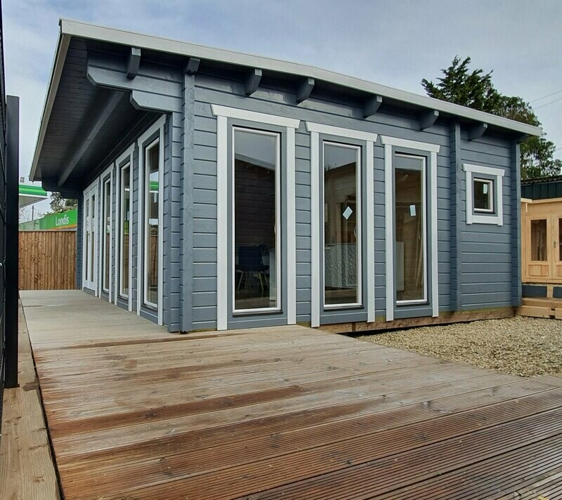 Henley Log Cabin | 68mm Logs | 6.0 x 5.0m | Bespoke Range Henley Log Cabin