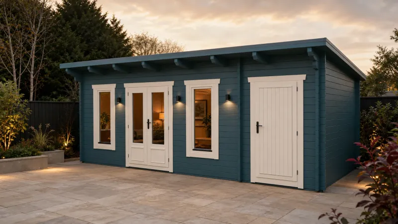 Busby Log Cabin | 7.0 x 4.25m | 44mm or 68mm | MULTI ROOM | Bespoke Range Busby Log Cabin | 7.0 x 4.25m | 44mm or 68mm | MULTI ROOM | Bespoke Range