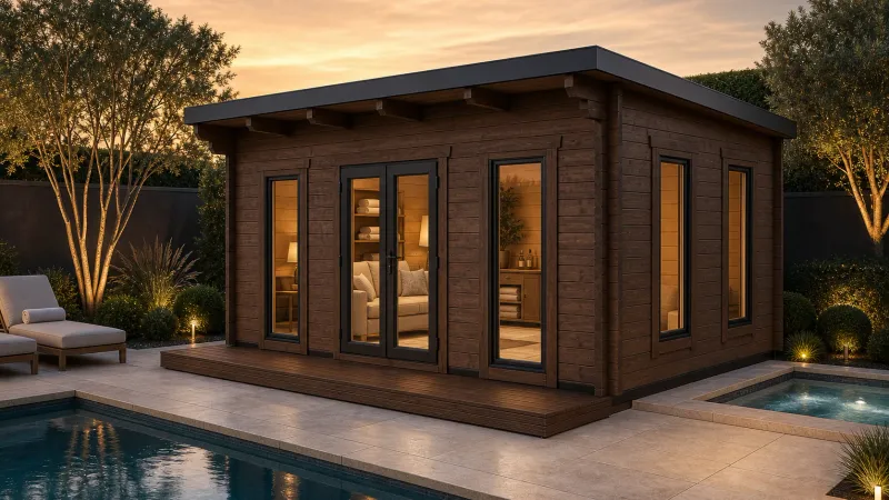 Rutterford Log cabin | 44 or 68mm Logs | 5.0 x 4.0m | Bespoke Range Rutterford Log cabin | 44 or 68mm Logs | 5.0 x 4.0m | Bespoke Range