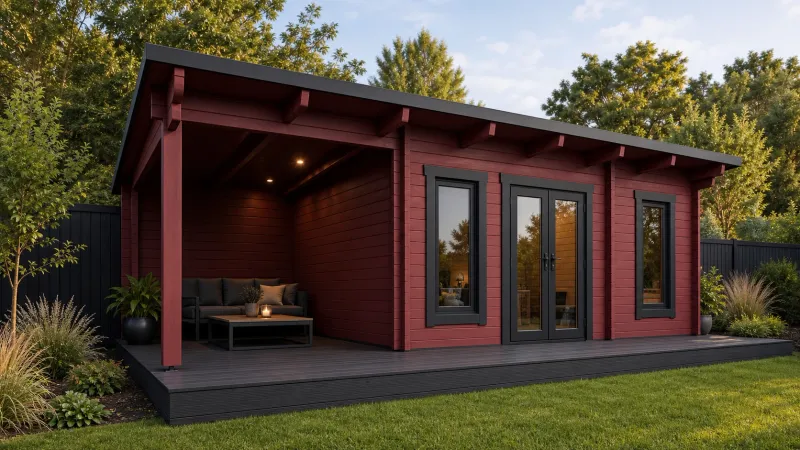 Brooke Log Cabin | 44mm or 68mm | 8.2m x 3.6m Brooke Log Cabin | 44mm or 68mm | 8.2m x 3.6m