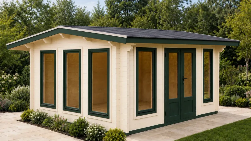 Gibbon Log Cabin 44mm 4.4 x 3.2m Gibbon Log Cabin 44mm 4.4 x 3.2m
