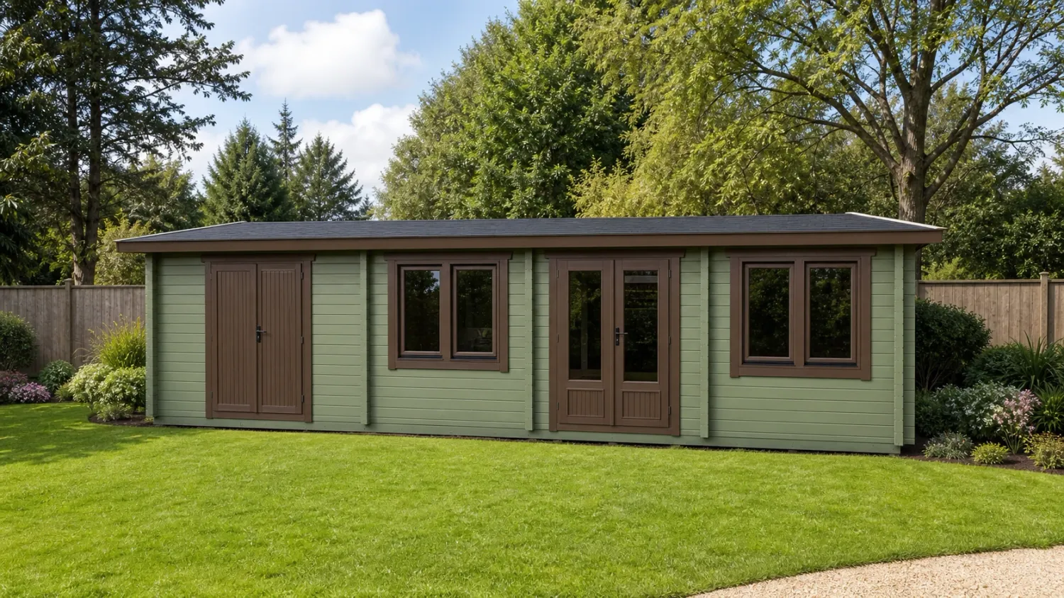 Carr Log Cabin | 44 or 68mm Logs | 10.5 x 4.0m | Multi Room Bespoke Range