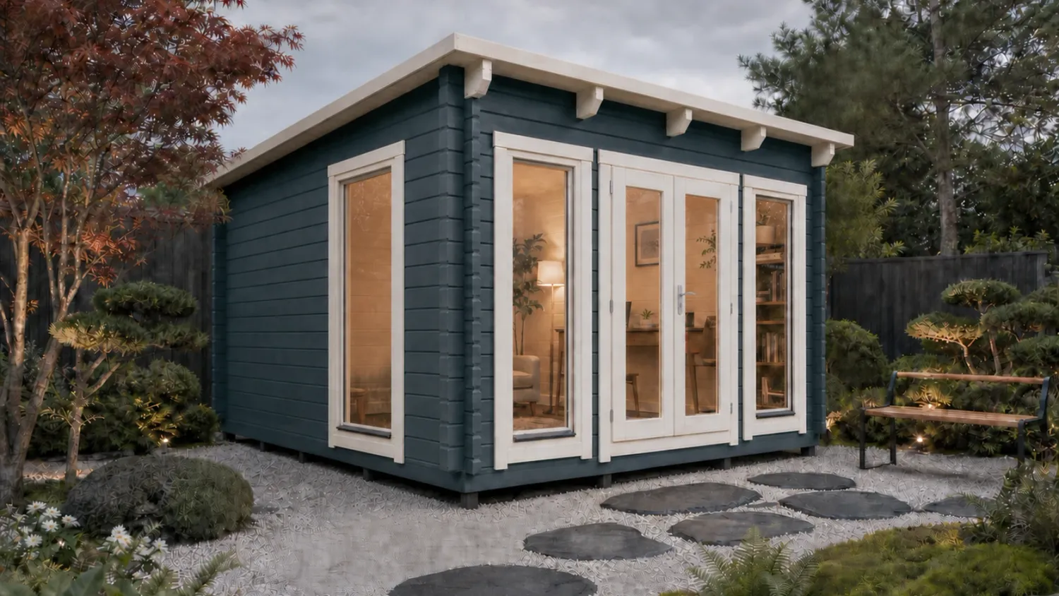 Scrutton log cabin | 44 or 68mm Logs | 4.0 x 3.0m | Bespoke Range