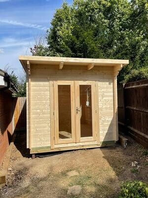 Meredith Log Cabin | 44 or 68mm Logs | 3.7 x 2.8m | Standard Range Meredith Log Cabin | 44 or 68mm Logs | 3.7 x 2.8m | Standard Range