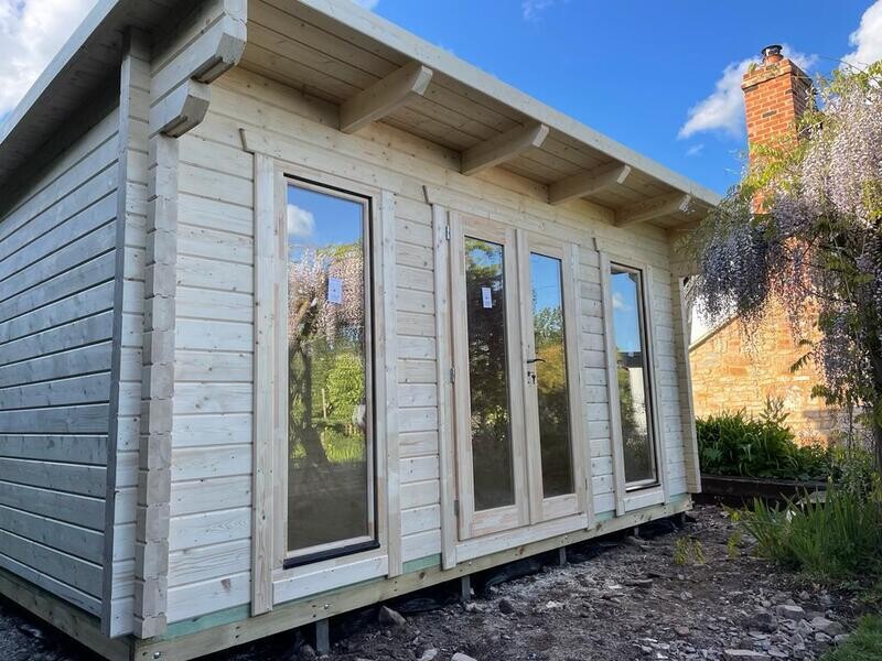 Laishley Log Cabin | 44 or 68mm Logs | 5.0 x 3.0m | Bespoke Range Laishley Log Cabin | 44 or 68mm Logs | 5.0 x 3.0m | Bespoke Range