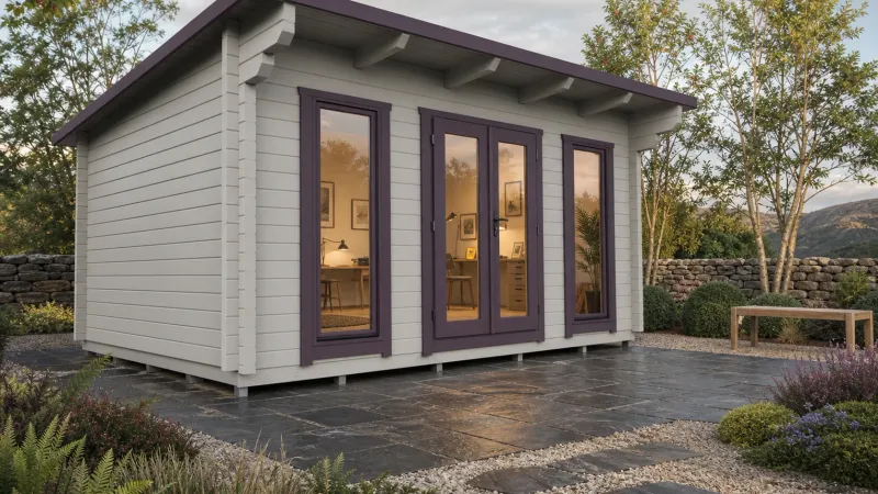 Laishley Log Cabin | 44 or 68mm Logs | 5.0 x 3.0m | Bespoke Range Laishley Log Cabin | 44 or 68mm Logs | 5.0 x 3.0m | Bespoke Range