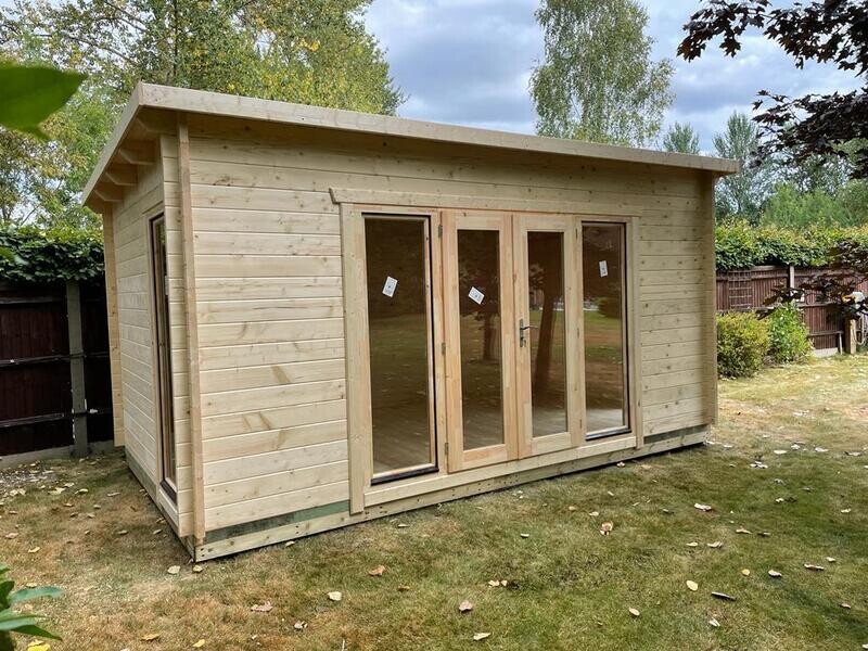 Day Log Cabin | 44mm Logs | 5.0 x 3.0m | Bespoke Range Day log cabin