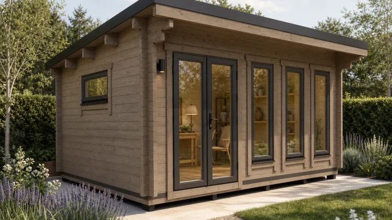 Sarah Log Cabin | 44mm or 68mm Logs | 5.0 x 3.5m Garden Building | Bespoke Range Sarah Log Cabin | 44mm or 68mm Logs | 5.0 x 3.5m Garden Building | Bespoke Range