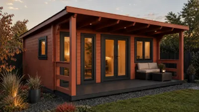 Fleming Log Cabin 44 or 68mm 6.3 x 4.3m Fleming Log Cabin 44 or 68mm 6.3 x 4.3m