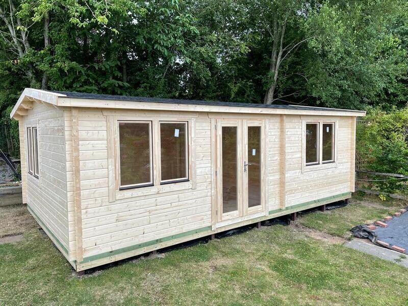 Mardell Log Cabin | 44 or 68mm Logs | 8.0 x 4.0m Mardell Log Cabin | 44 or 68mm Logs | 8.0 x 4.0m