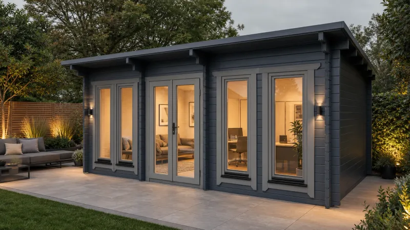 Knight Log Cabin | 44mm or 68mm Logs | 6.0 x 5.0m Garden Building | Bespoke Range Knight Log Cabin | 44mm or 68mm Logs | 6.0 x 5.0m Garden Building | Bespoke Range
