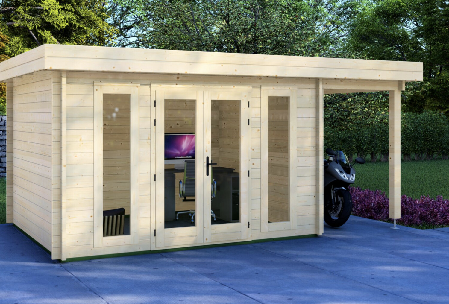 Legend Plus Log Cabin | 44 or 68mm | 5.1 x 3m | Standard Range Legend Plus Log Cabin | 44 or 68mm | 5.1 x 3m | Standard Range