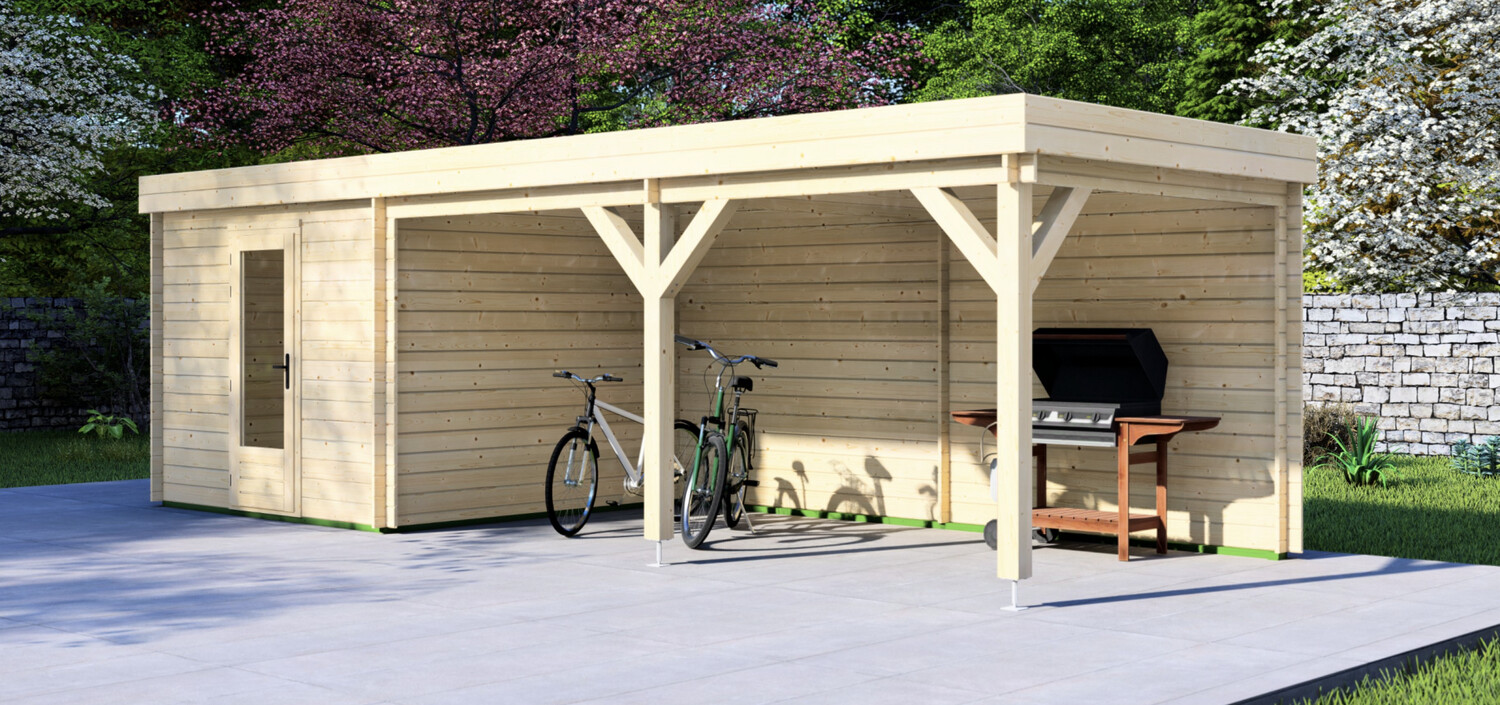 Gordon Log Cabin | 28mm Logs | 2.95 x 2.95m +can 5.0 x 2.95m | Standard Range Gordon log cabin