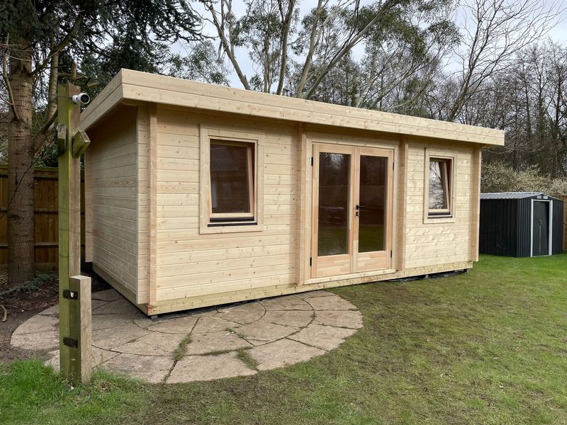 Tino Log Cabin | 44mm or 68mm Logs | 6.0 x 3.2m Garden Building | Bespoke Range Tino Log Cabin | 44mm or 68mm Logs | 6.0 x 3.2m Garden Building | Bespoke Range