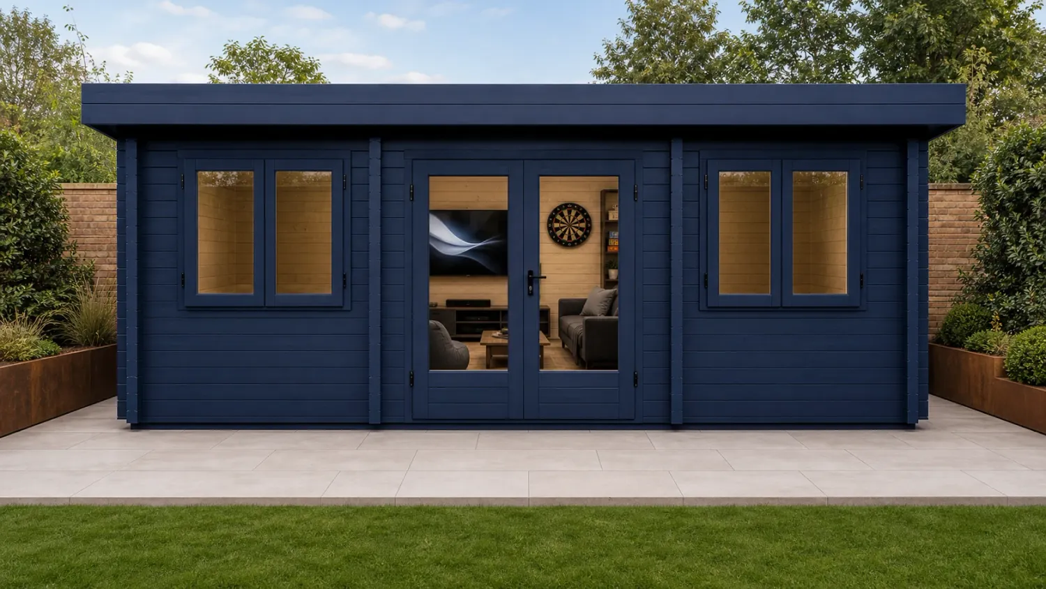The London Log Cabin | 68mm | 6.1 x 3.1m | Bespoke Range