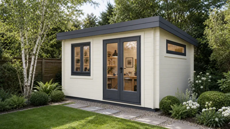 The Basingstoke Log Cabin | 68mm | 4.5 x 3.6m | Bespoke Range The Basingstoke Log Cabin | 68mm | 4.5 x 3.6m | Bespoke Range