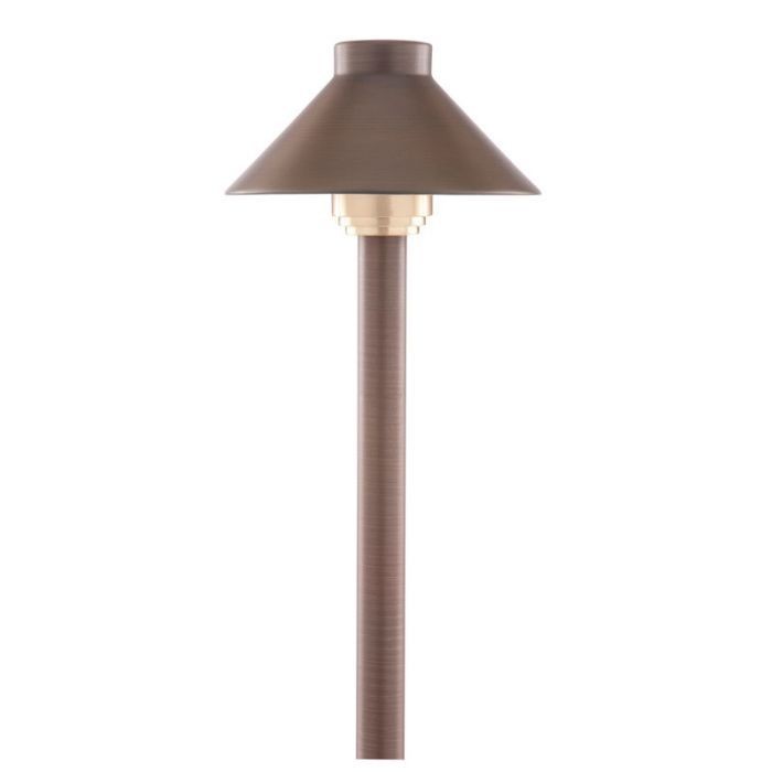 TRADITIONAL HAT PATH LIGHT (ANTIQUE BRASS)