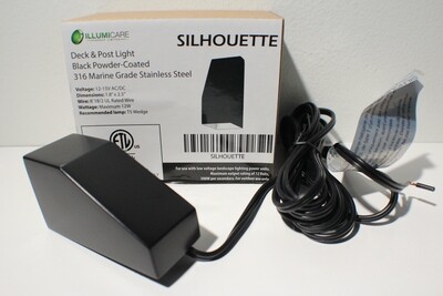 SILHOUETTE - SMALL DECK/NICHE LIGHT - BLACK