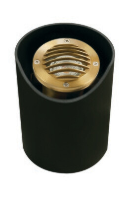 CL-333-BR - Brass Lensed Grated Well Light - No Lamp