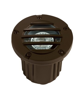 CL-339-BK - Brass Lensed Well Light - No Lamp