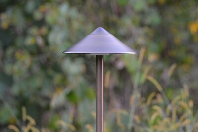 Brass Standard Path Light Cap, Triangular