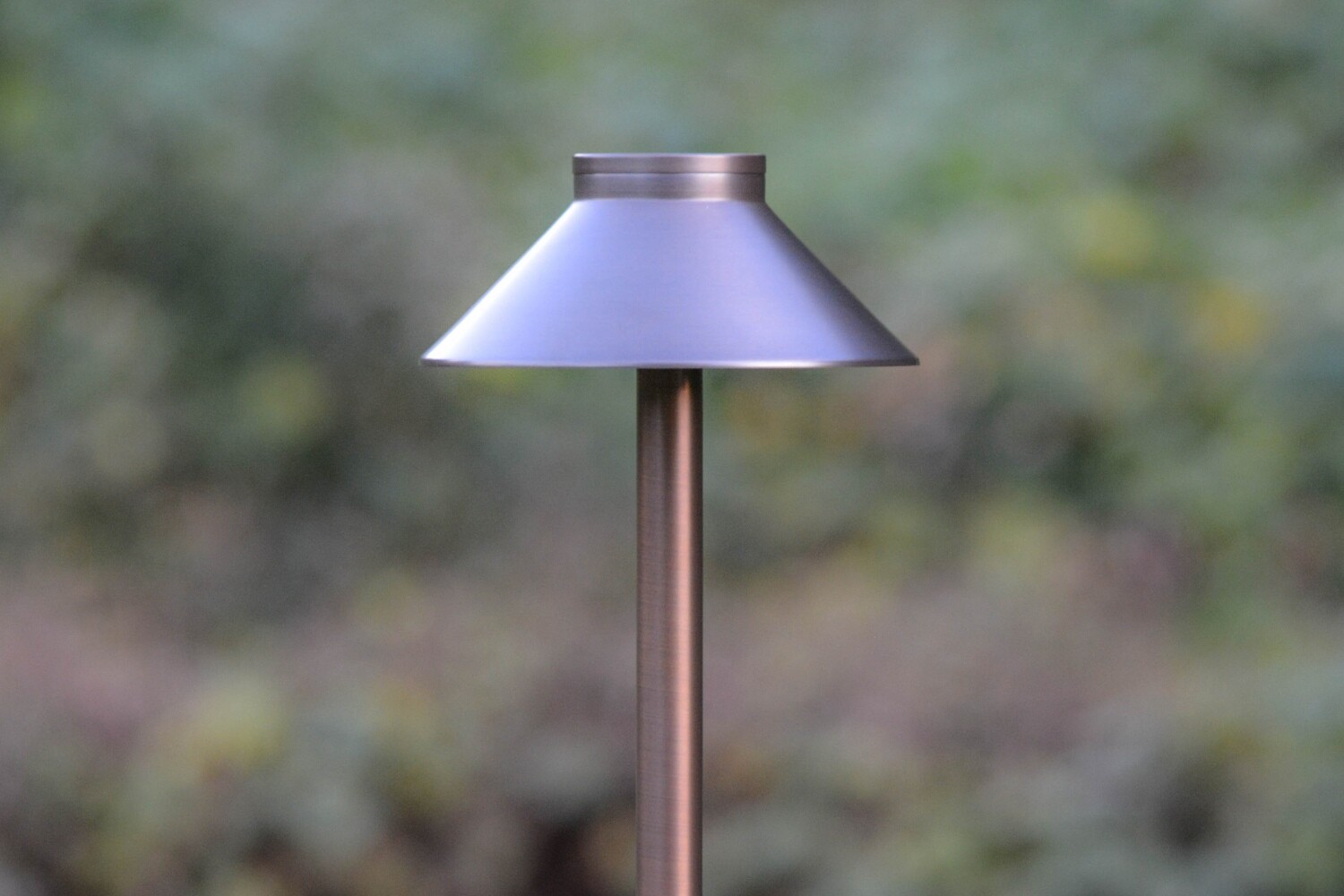 Brass Standard Path Light Cap, Flat Top Dome Hat