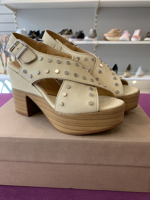 Ivory Criss Cross Studded Sandal Ivory Criss Cross Studded Sandal