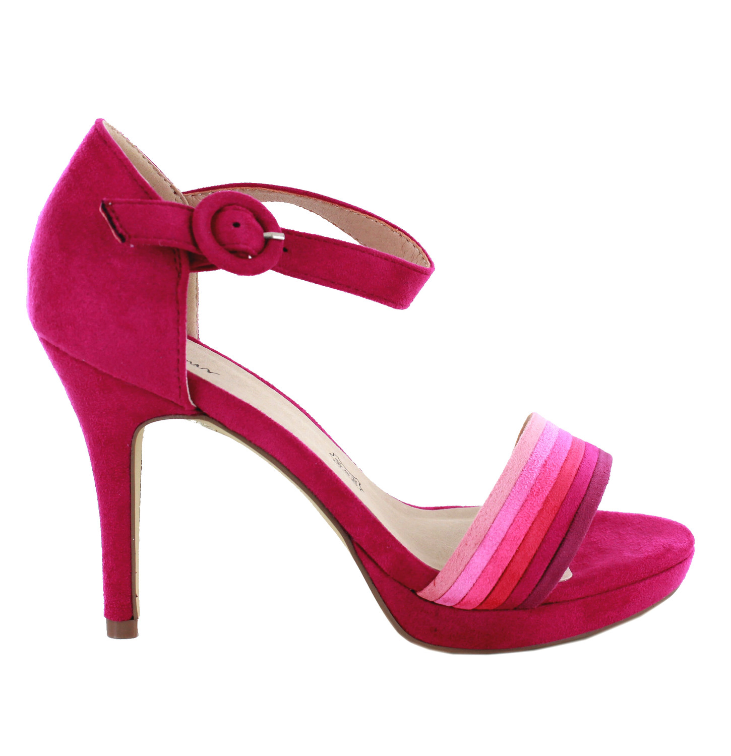 Pink Suede Strappy Sandal