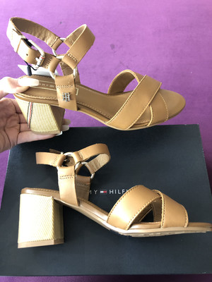 Summer Cognac Elevated Leather Heeled Sandal Summer Cognac Elevated Leather Heeled Sandal