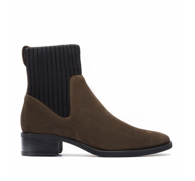 Ellen BS Hunter Brown Suede/material Ankle Boot Ellen BS Hunter Brown Suede/material Ankle Boot