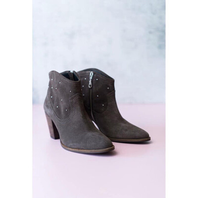 Dala Storm Grey Stud Detail Ankle Boot Dala Storm Grey Stud Detail Ankle Boot