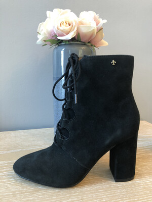 Stardust Black Suede Laced Boot