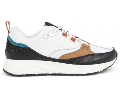Malou Leather Fifty Black/White Trainer Malou Leather Fifty Black/White Trainer