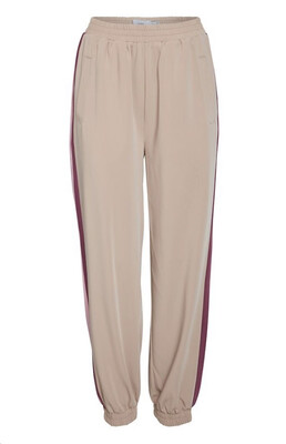 Natural Pants With Pink/Burgundy Stripe Natural Pants With Pink/Burgundy Stripe