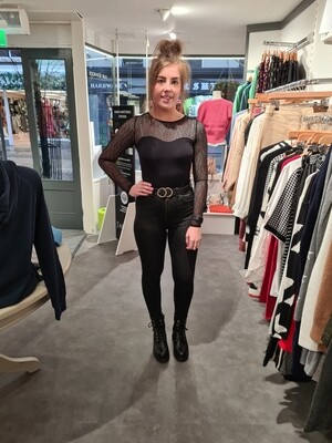 20113512 Black Long Sleeved Bodysuit 20113512 Black Long Sleeved Bodysuit