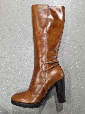 Tan Leather Knee High Boot