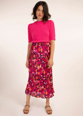 'Edelyne' Print Flowing Midi Skirt 'Edelyne' Print Flowing Midi Skirt